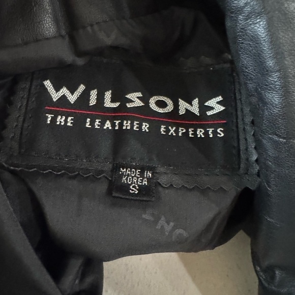 Vintage Wilson's leathers black leather jacket - Picture 6 of 6
